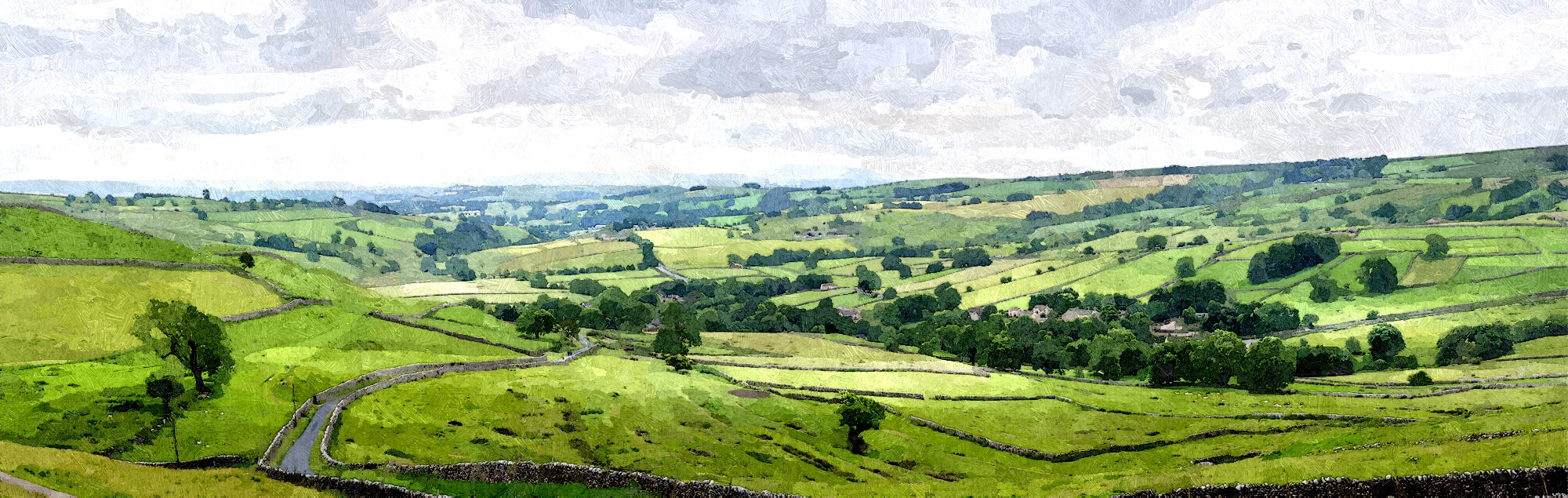 Yorkshire countryside view